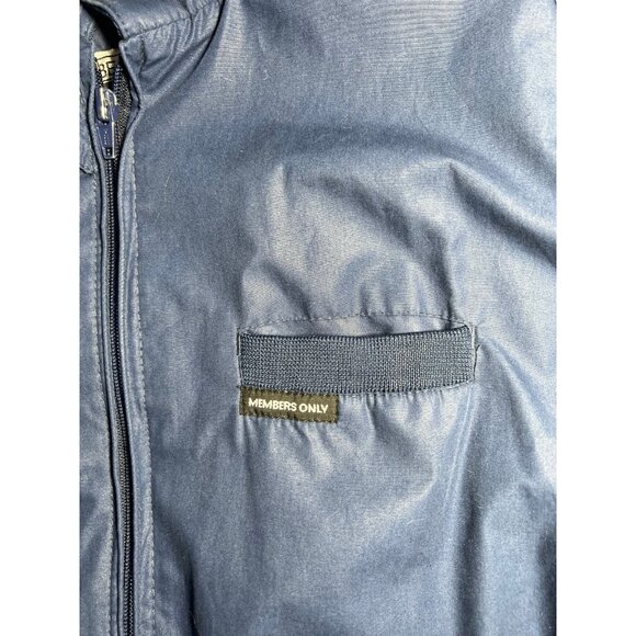 Members Only 1980s Windbreaker in Navy Blue size 42 - Picture 3 of 11